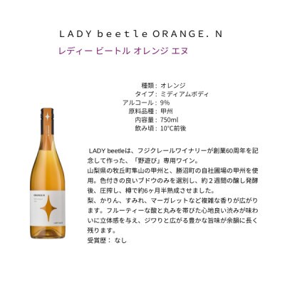フジクレールワイナリー LADY beetle ORENG.N　750ml