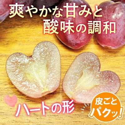 【さとふる限定】山梨県産のマイハート 2房 約1kg 可愛いハート型ぶどう 山梨県 甲州市