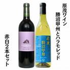 原茂ワイン勝沼甲州とハラモレッド赤白2本セット　B15683