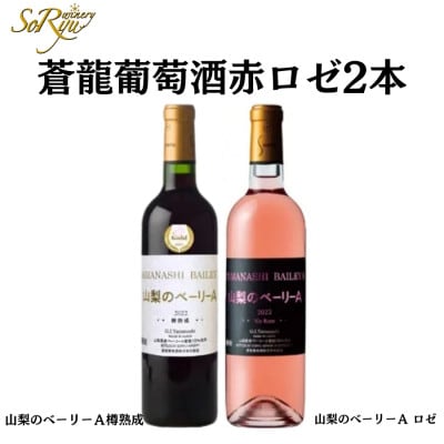 蒼龍葡萄酒が贈る『山梨のベーリーA』赤ロゼ2本セット　B13652
