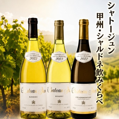 シャトージュン 甲州・シャルドネ飲みくらべ3本