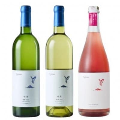 フジクレール 吟果甲州・峡東甲州・ロゼスパークリング 計3本セット C5-681