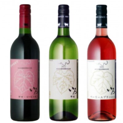 まるき【いろシリーズ】計3本いろヤマ・ソービニオン いろ甲州 いろベーリーAブラッシュ C-1665
