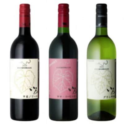 まるき【いろシリーズ】計3本 いろ甲斐ノワール いろヤマ・ソービニオン いろグラン甲州 C-1666
