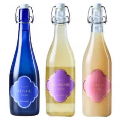 フジクレール クラノオト 甲州辛口・デラウェア・桃 計3本セット　C-1675