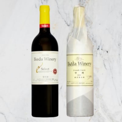 イケダワイナリー【グラン・キュヴェ 甲州/セレクト赤】2本セット　C-490