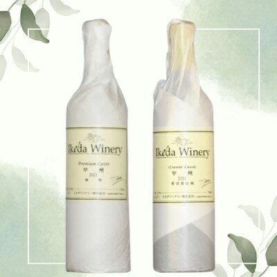 イケダワイナリー【プレミアム・キュヴェ 甲州/グラン・キュヴェ 甲州】2本セット　B19-491