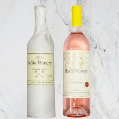 イケダワイナリー【プレミアム・キュヴェ 甲州/ヴァン・ロゼ】2本セット　B14-675
