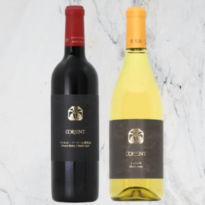 ロリアン マスカット・ベーリーA樽熟成・シャルドネ 2本セット　D4-652