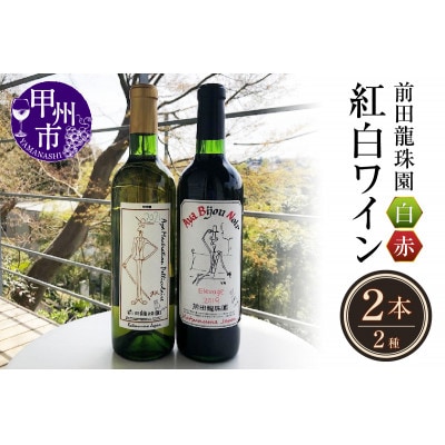 極上の赤白2本セット【本格的樽熟成赤ワインと自家栽培樹齢60年の甲州白ワイン】(MRF)D3-830