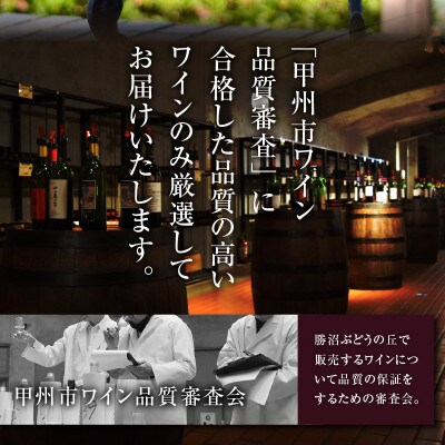 勝沼ぶどうの丘推奨赤ワイン4本セット D-604