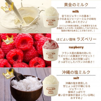 自社牧場直営ジャージーミルクアイスクリーム人気8種各1個　計8個セット