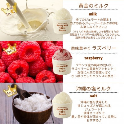 自社牧場直営ジャージーミルクアイスクリーム人気8種各1個　計8個セット