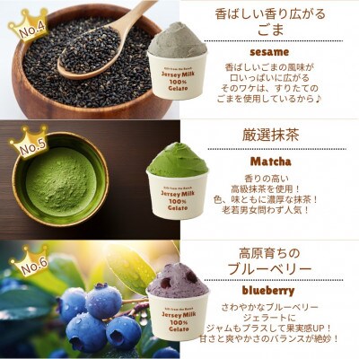 自社牧場直営ジャージーアイスクリーム人気12種各1個　計12個のセット