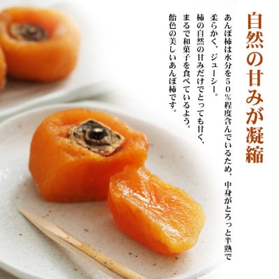 福島県伊達市 五十沢産 あんぽ柿 (ひらたね柿) 450g (8～12個入)