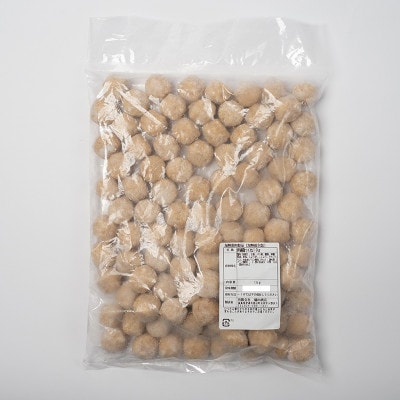 焼き鳥、鍋!なんでも使えるジューシー伊達鶏のつくね　1kg　F21C-086