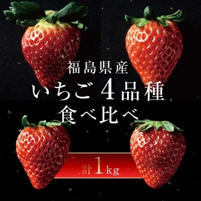 【2026年発送】完熟 いちご 贅沢食べ比べ 4品種セット(1箱)F20C-533