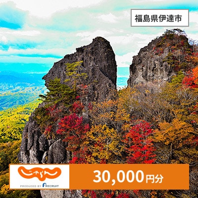 【じゃらんふるさと納税クーポン】 福島県伊達市でつかえる30,000円 クーポン