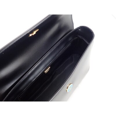 【濱野皮革工藝のフォーマルバッグ】ロイヤルスタンド(ブラック×ゴールド金具)