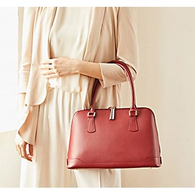 濱野皮革工藝グレースリージョハンドバッグ(ダークブラウン) | お礼品