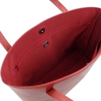 【濱野皮革工藝のトートバッグ】クラッシー トートバッグ ミニ(エンジ)
