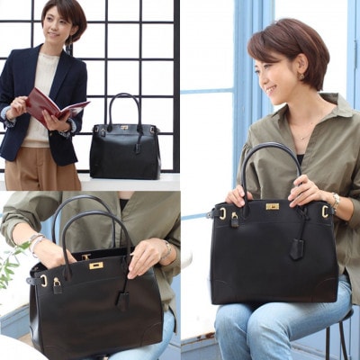 【濱野皮革工藝 HAMANO バッグ】クラッシーアーバン ロイヤル(ブラック)