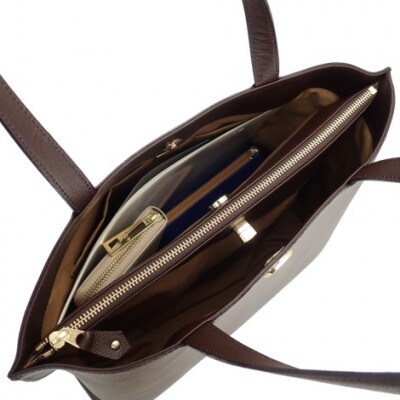 【濱野皮革工藝のトートバッグ】ディニタトートバッグ(ブラック)