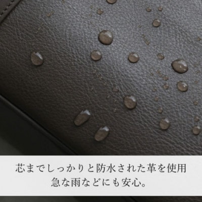 【濱野皮革工藝 HAMANO バッグ】フロット サイドボストン(ブラック)