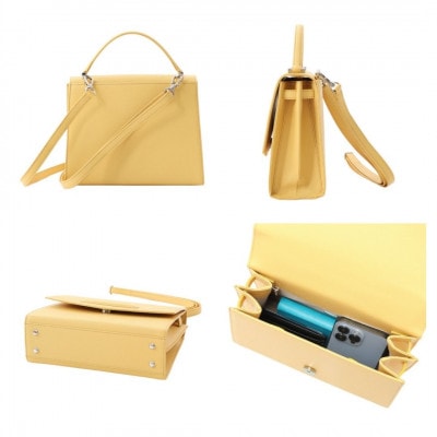 【濱野皮革工藝 HAMANO バッグ】グレース 2WAYショルダーハンドバッグ(ブラック)