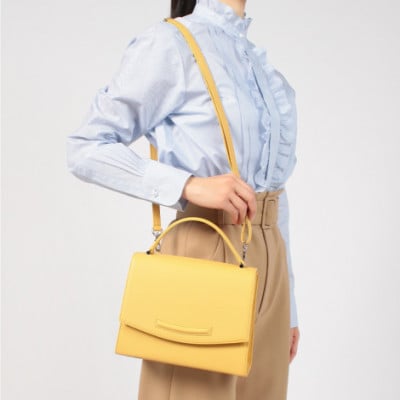 【濱野皮革工藝 HAMANO バッグ】グレース 2WAYショルダーハンドバッグ(オレンジ)