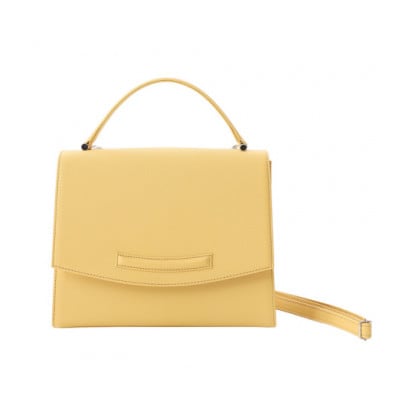【濱野皮革工藝 HAMANO バッグ】グレース 2WAYショルダーハンドバッグ(イエロー)