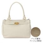 【濱野皮革工藝 HAMANO バッグ】シューカペラ ハンドバッグ(ライトグレージュ)