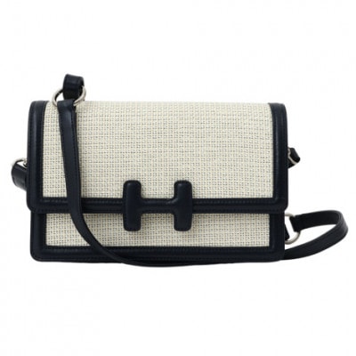 【濱野皮革工藝 HAMANO バッグ】シュトワ コンビ2wayバッグ(ホワイト×ネイビー)