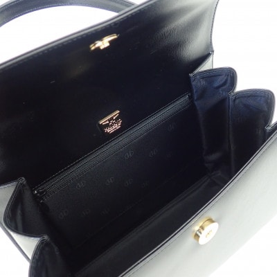 【濱野皮革工藝 HAMANO バッグ】シンフォニア フォーマルバッグ(ブラック×ゴールド)
