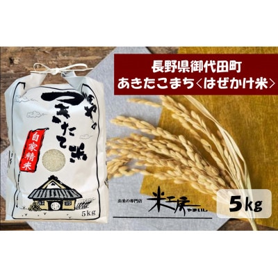 令和4年産/はぜかけ米】長野県御代田町産あきたこまち精米5kg | お礼品 ...