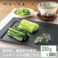 野沢菜浅漬お一人様セット(350g×10袋)【 漬物 野沢菜漬け お土産 長野 】 | ふるさと納税のお礼品