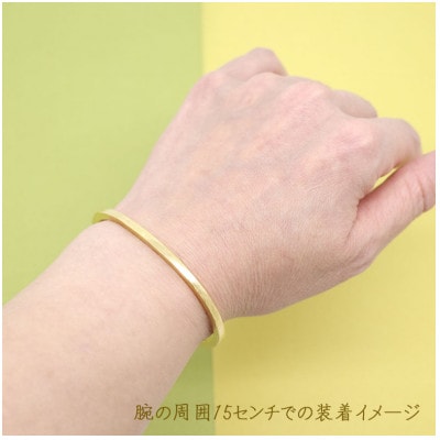 22金　角線打ち出しセミオーダーバングル　約20グラム