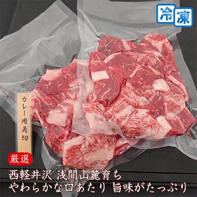 【毎月定期便】【牛肉カレー用】信州蓼科牛の厳選部位 おまかせ 600g(300g×2パック)全3回