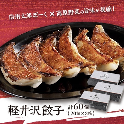 軽井沢餃子セット60個(20個×3箱)