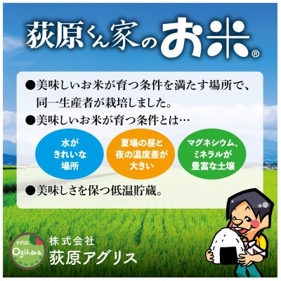 荻原くん家のお米　白米　10kg(5kg×2袋)