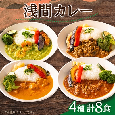 浅間カレー8食セット(4種各2食)