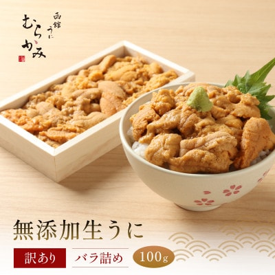 「うにむらかみ」無添加生うに　訳ありバラ詰め　100g