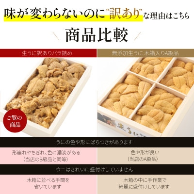 「うにむらかみ」無添加生うに　訳ありバラ詰め　100g