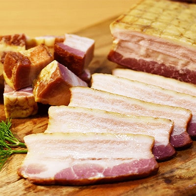 【お肉と塩だけ】完全無添加BIOベーコンセット　170gx2個