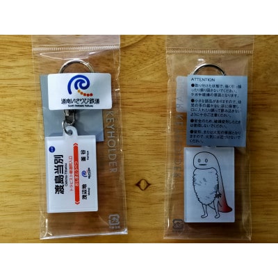 【道南いさりび鉄道】1日フリーきっぷ「いさりび1日きっぷ」と駅名キーホルダー3個セット