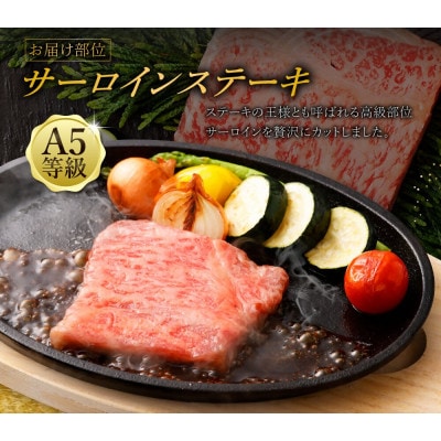 飛騨牛 A5等級 サーロイン ステーキ 約80g×3枚 (合計約240g)