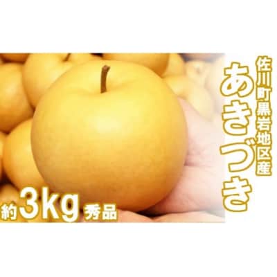 <2026年秋発送 先行受付中!>あきづき梨(約3kg/4～7玉) 秋月梨　