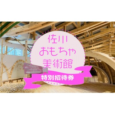 佐川おもちゃ美術館 (大人・こども共通) 特別招待券 2枚 (1枚につき1名入館可能) 2名分