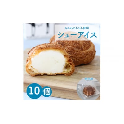 < ぢちちのシューアイス 10個入>アイスシュー おかしの家Repos(ルポ)