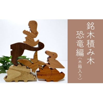 【色味や手触りを楽しむ】恐竜積み木